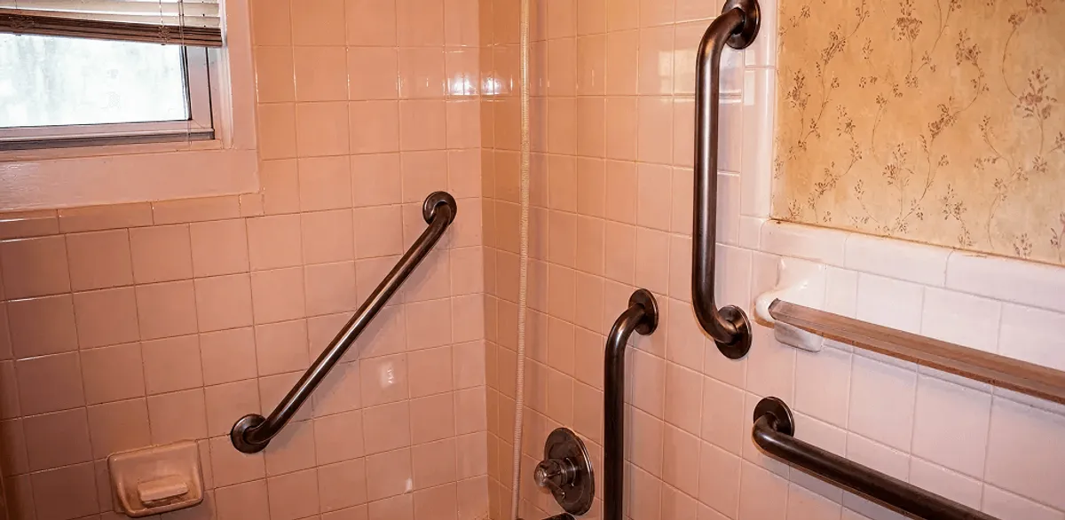Shower grab bar installation for bathroom safety and accessibility in Oakland, CA