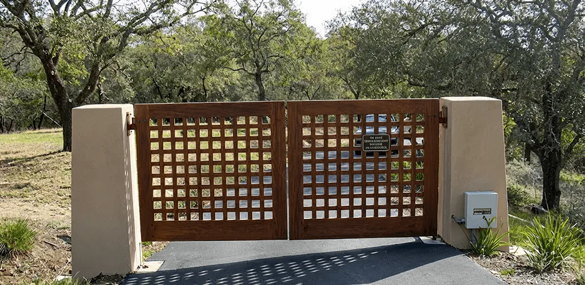 Driveway gate installation for a residential property in Oakland, CA